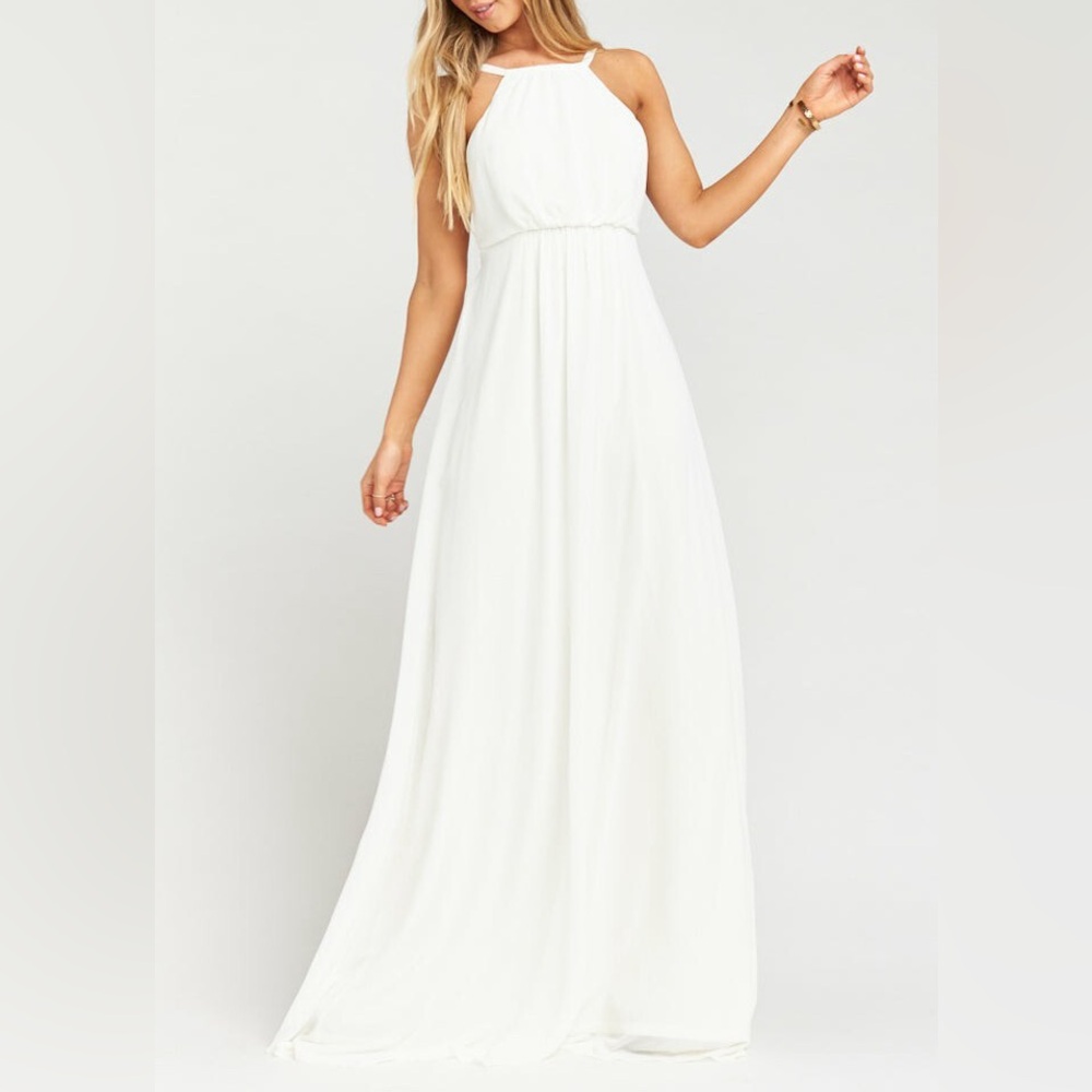Show me your mumu white Maxi Dress Size M wedding dress
